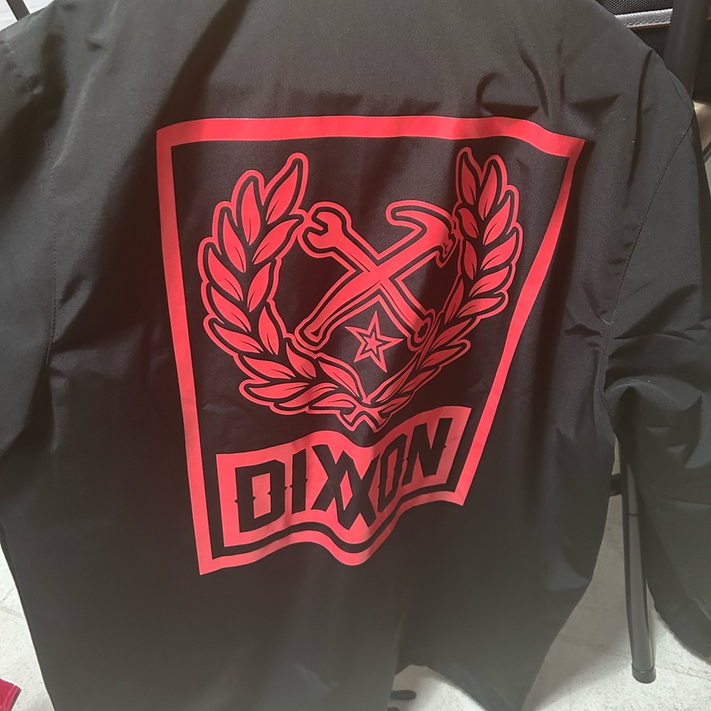 DIXXON RED BOX CREST COACHES JACKET - BLACK - Picture 2 of 4